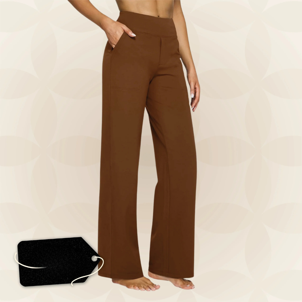 Pantaloni | Dámské elastické kalhoty | Vysoký pas & každodenní pohodlí