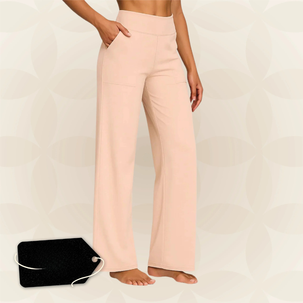 Pantaloni | Dámské elastické kalhoty | Vysoký pas & každodenní pohodlí