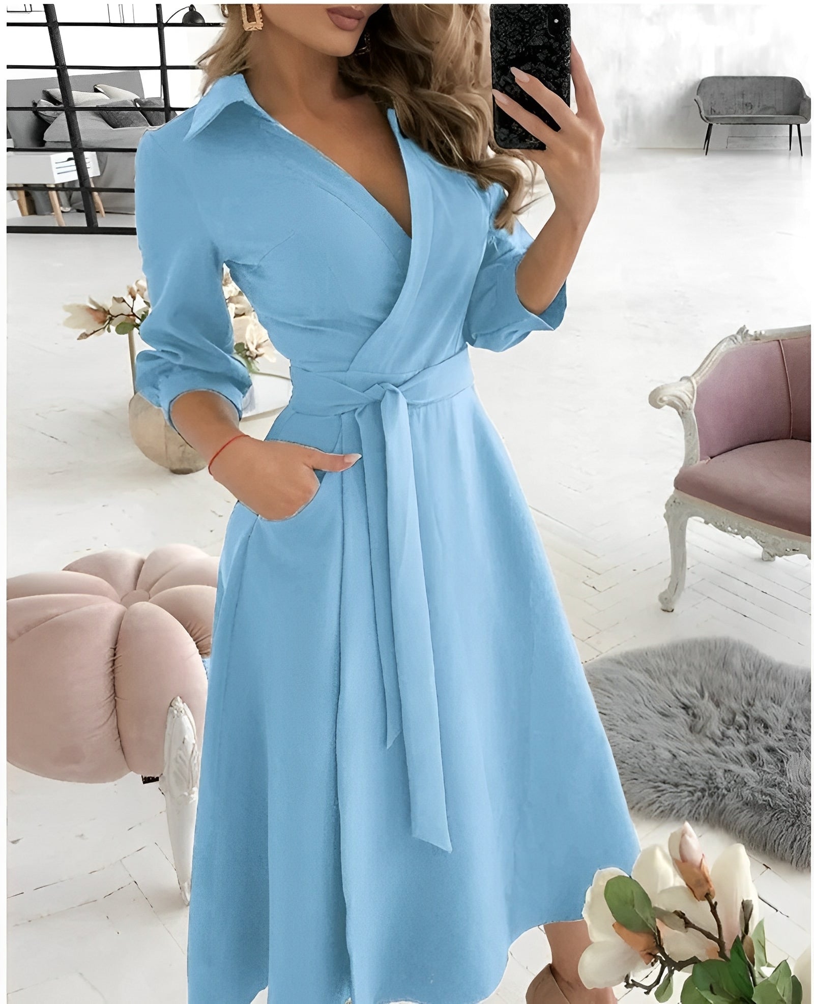 Vestito Incrociato Donna | Cintura con Fiocco & Eleganza Sartoriale