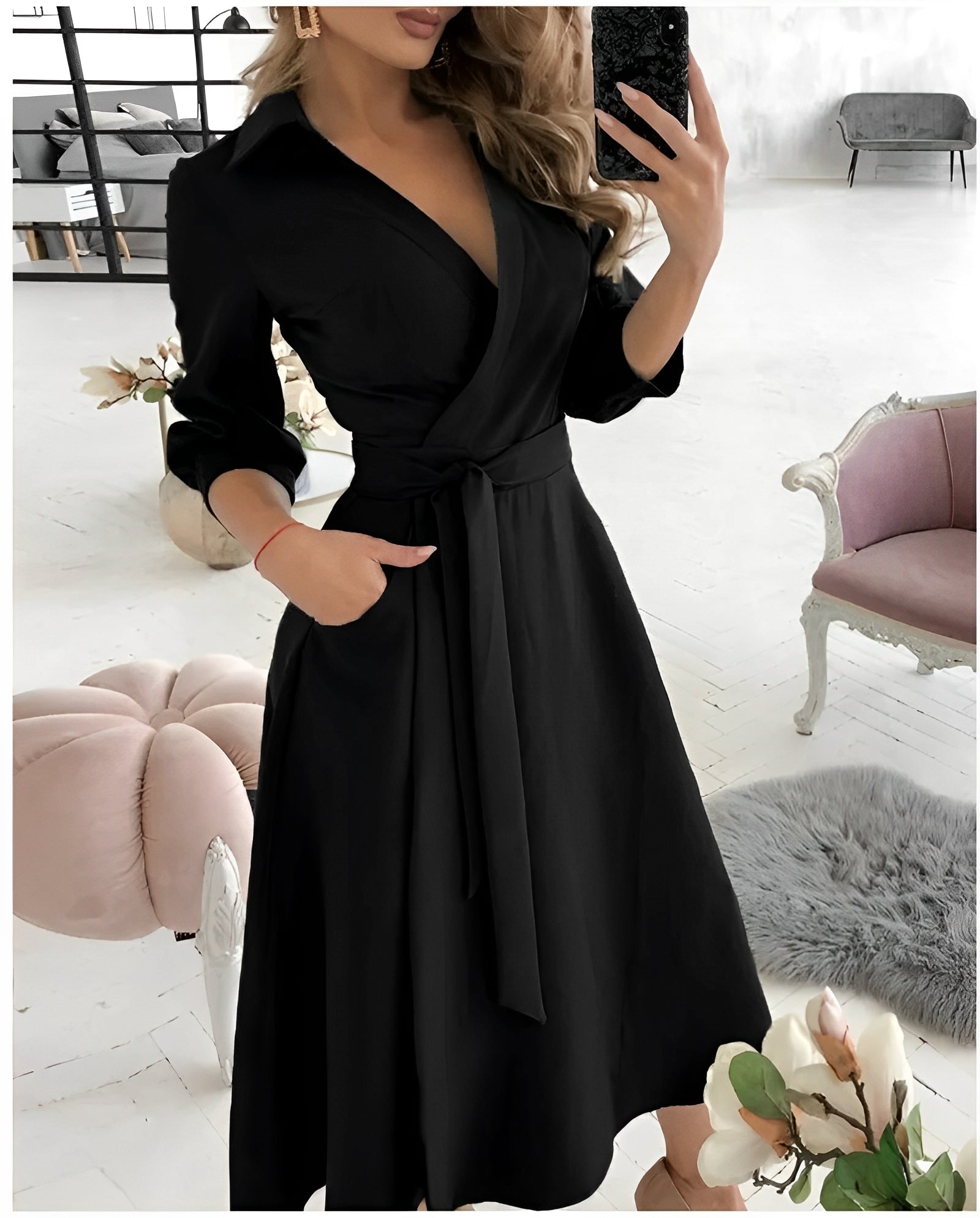 Vestito Incrociato Donna | Cintura con Fiocco & Eleganza Sartoriale