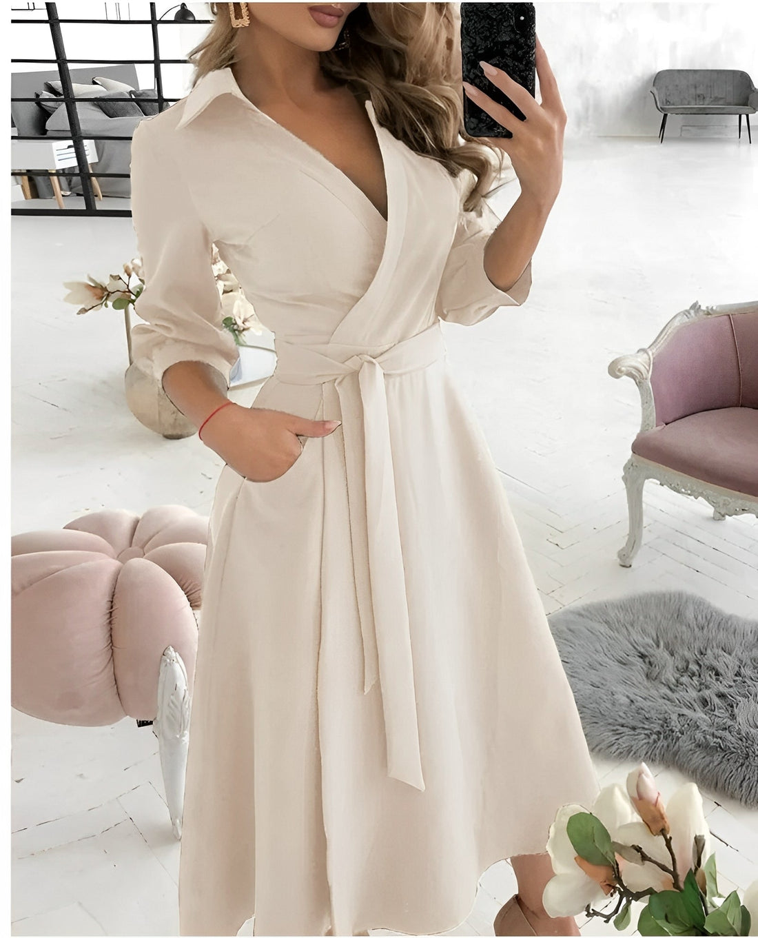 Vestito Incrociato Donna | Cintura con Fiocco & Eleganza Sartoriale