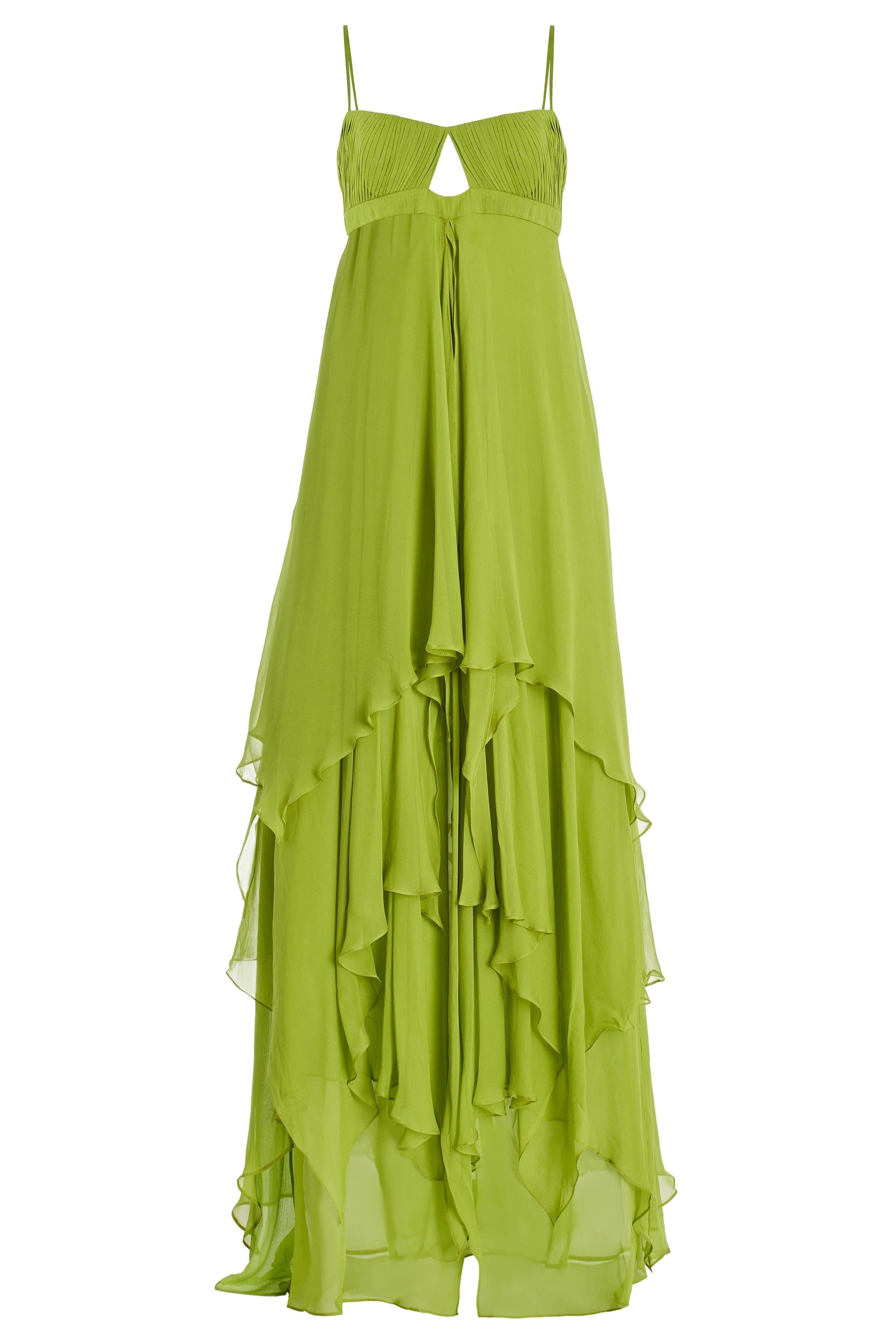 Vestito Maxi Donna | Cut-Out Frontale & Gonna con Volant