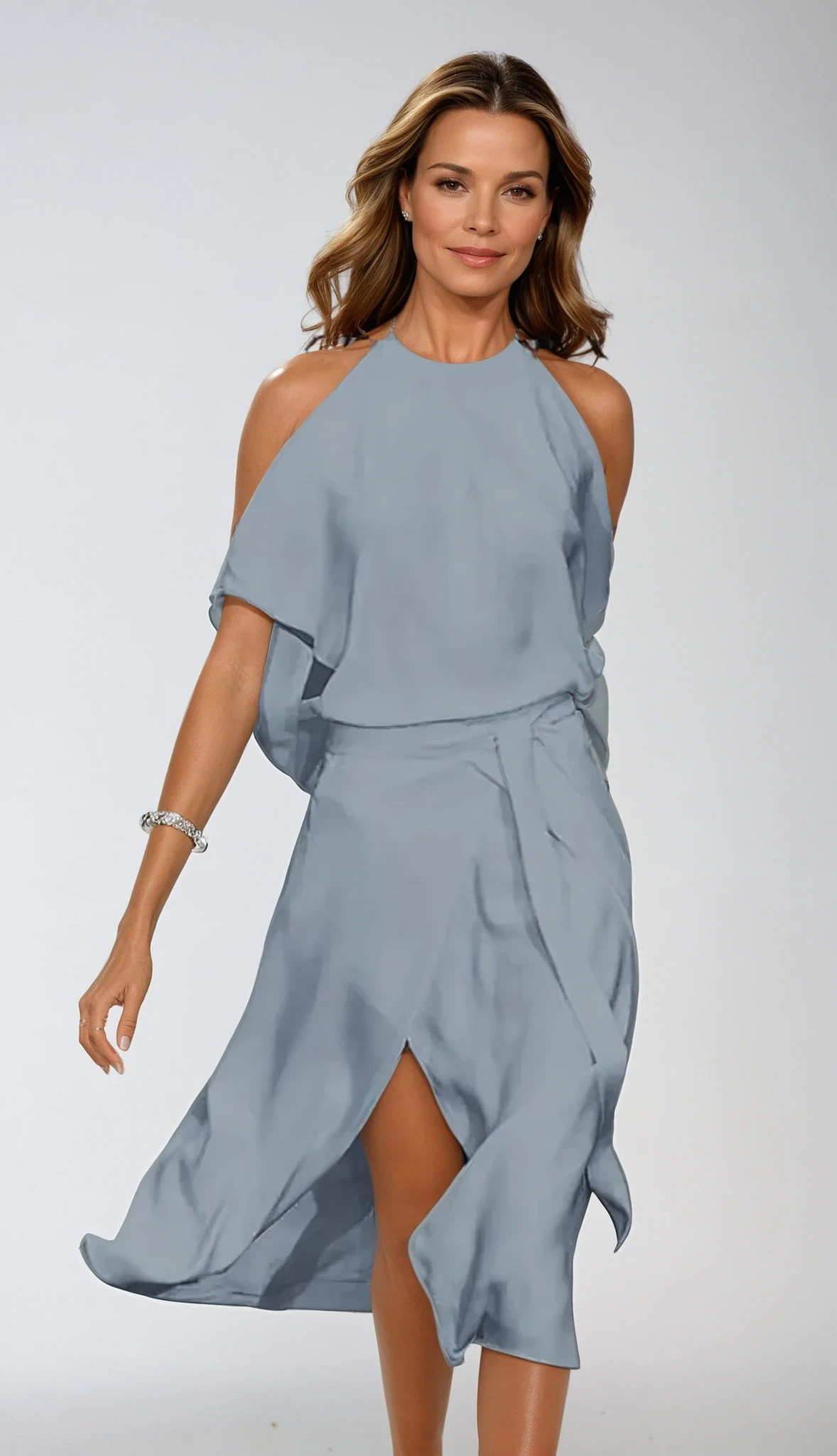 Vestito midi Donna | Spalle Scoperte & Orlo Asimmetrico che Slancia