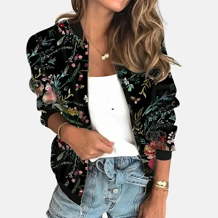 Vintage-Inspired Bomber Jacket for Women – Classic &amp; Versatile-Caliboot