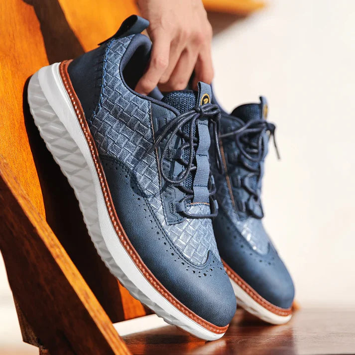 Vittorio — Sneaker Oxford in Pelle Intrecciata 3