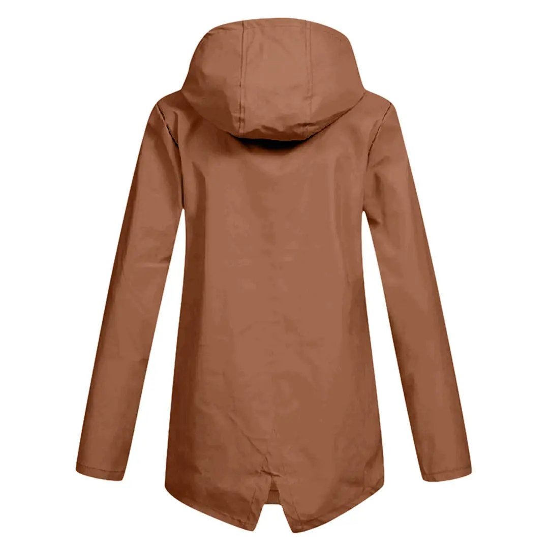 Waterproof Long Jacket for Women – Stylish &amp; Functional-Caliboot