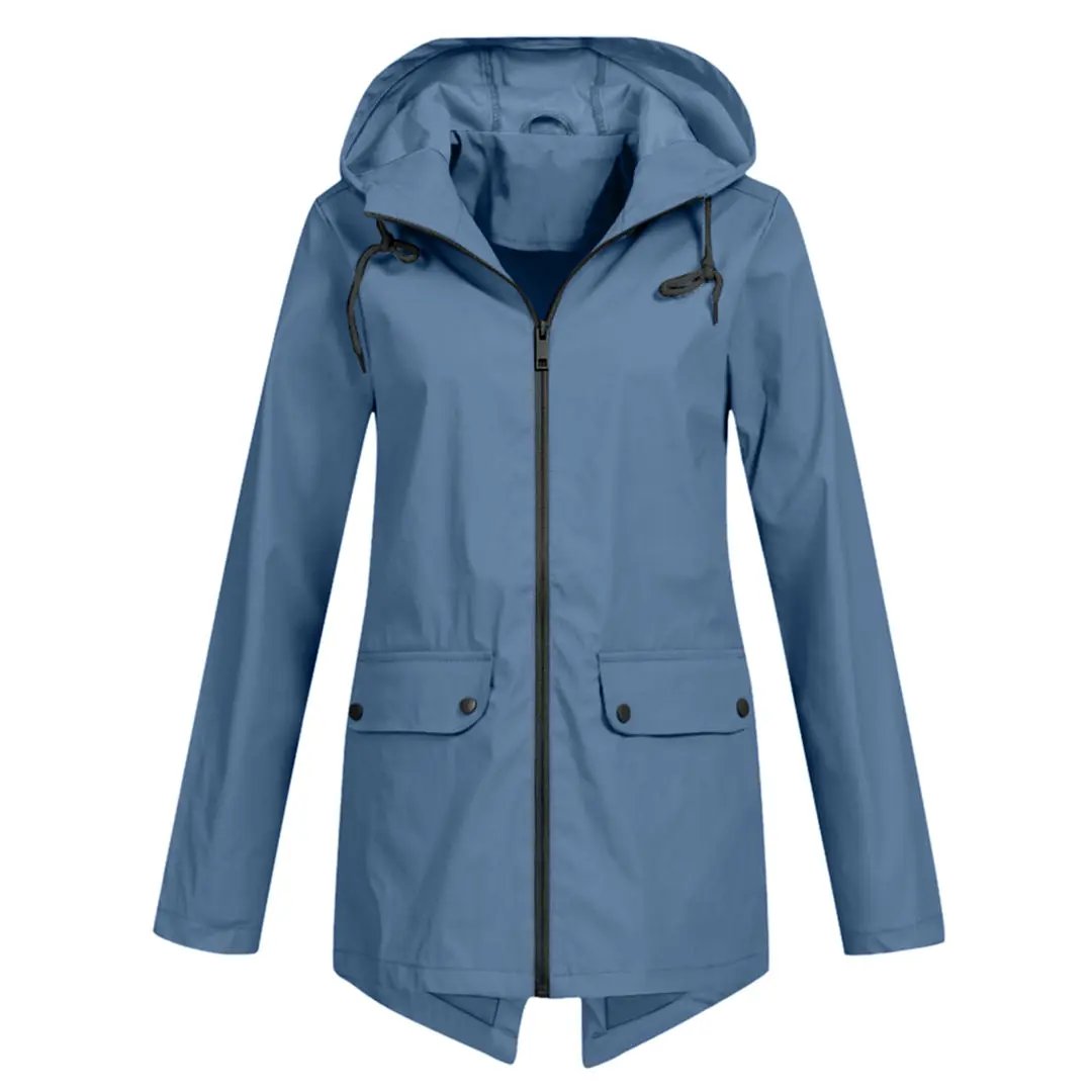 Waterproof Long Jacket for Women – Stylish &amp; Functional-Caliboot