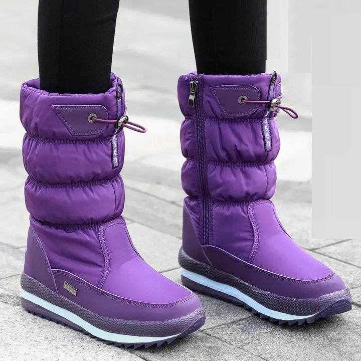 Waterproof Mid-Calf Boots for Women – Cozy &amp; Stylish for Winter