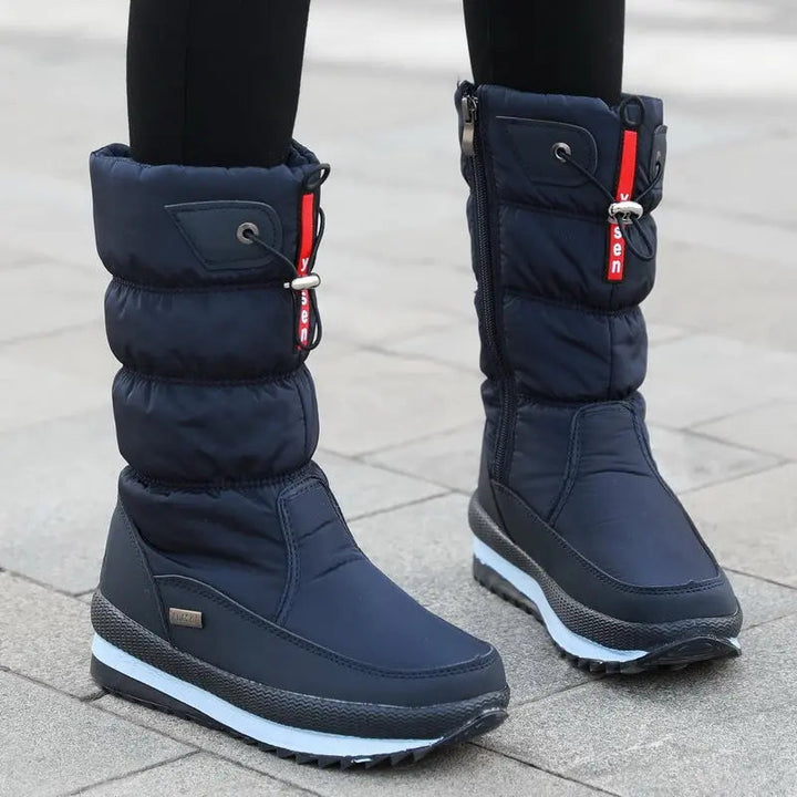 Waterproof Mid-Calf Boots for Women – Cozy &amp; Stylish for Winter