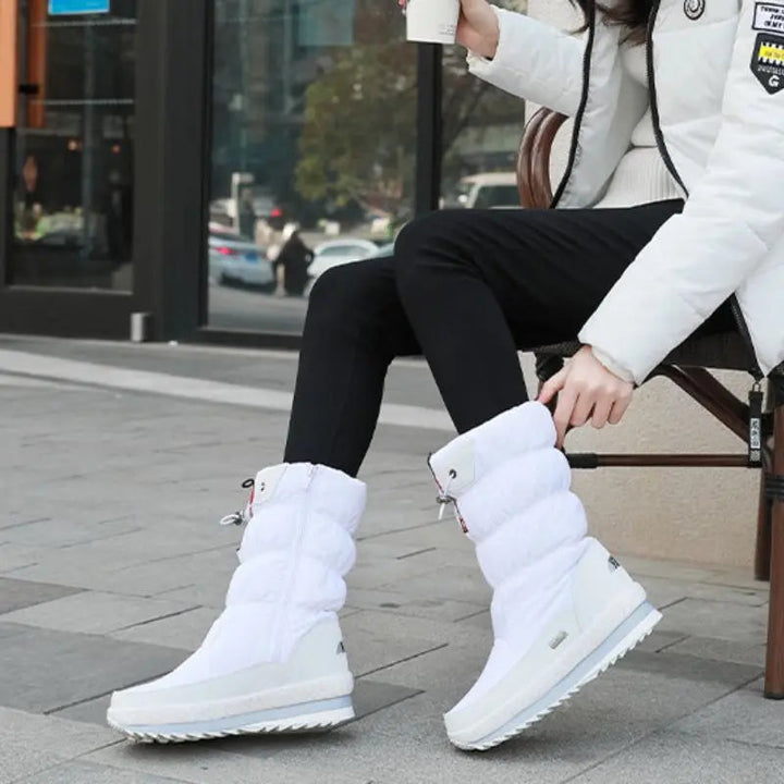 Waterproof Mid-Calf Boots for Women – Cozy &amp; Stylish for Winter