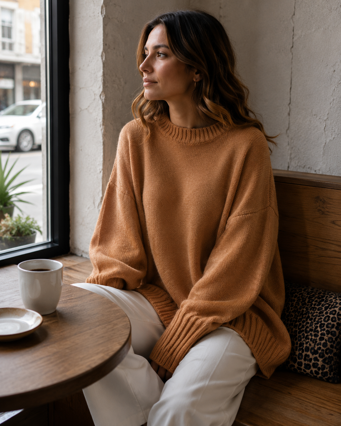 Poncho Maglione Donna | Maniche a Pipistrello e Orlo Asimmetrico 3