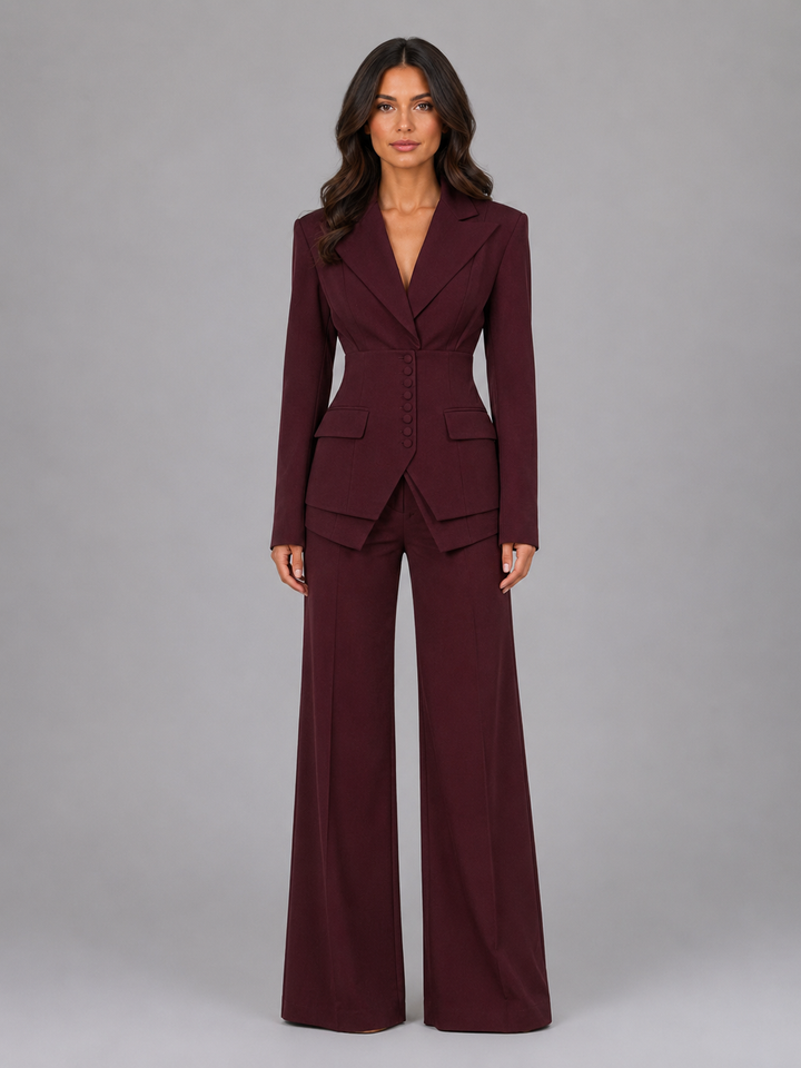 Tailleur Donna Tre Pezzi | Vita Scolpita e Fluidità 1