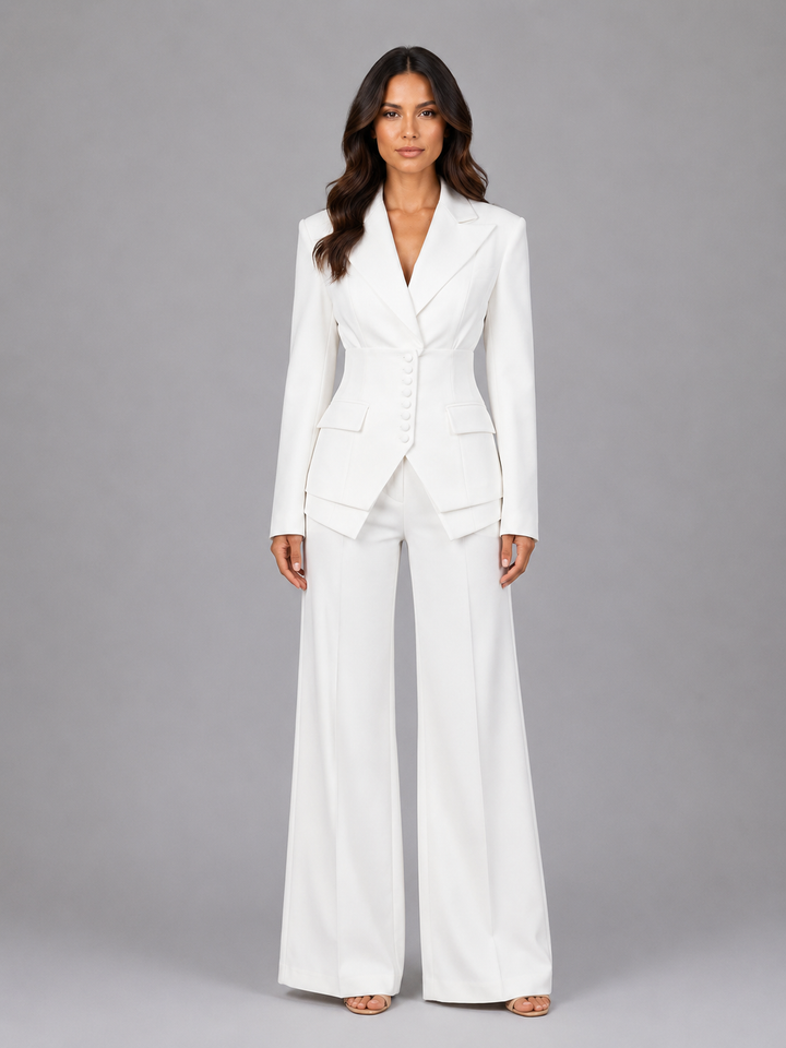Tailleur Donna Tre Pezzi | Vita Scolpita e Fluidità 4