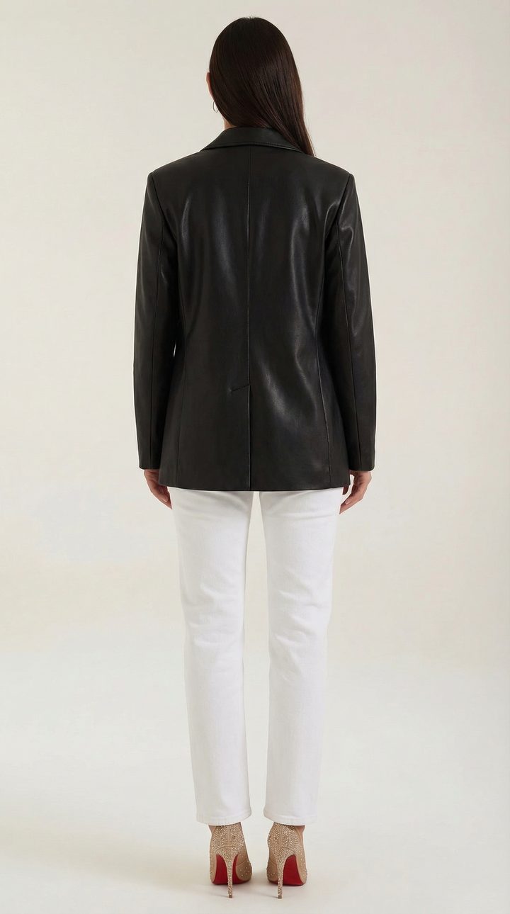 Blazer Donna Oversize | Effetto Lucido Strutturato 4