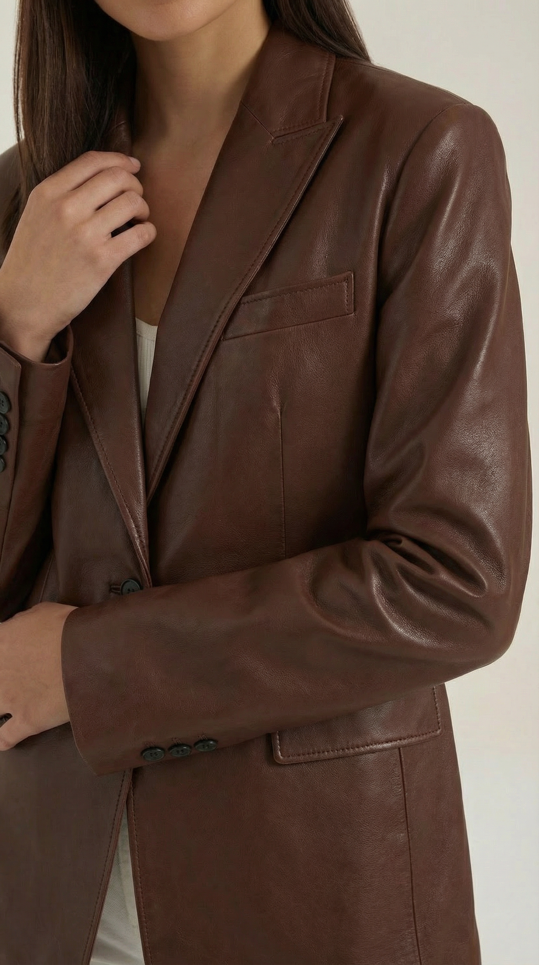 Blazer Donna Oversize | Effetto Lucido Strutturato 8