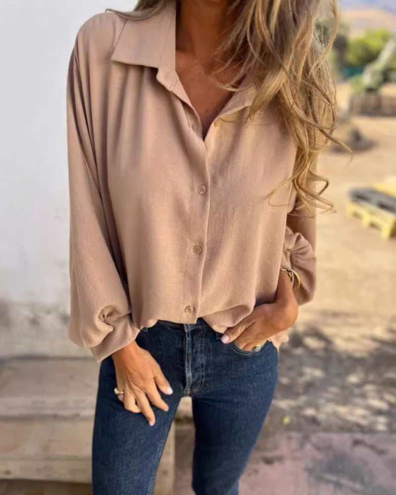 Women's Blouse | Classic Collar & Relaxed Fit