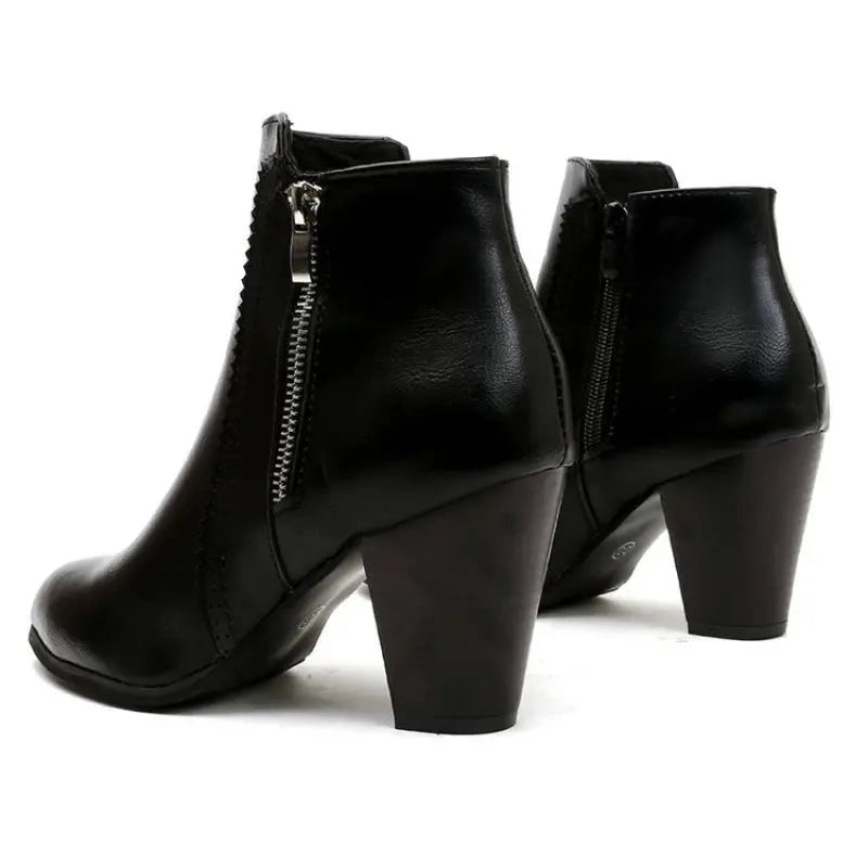 Coarse Heeled Fashion Boots for Women – Stylish &amp; Comfortable