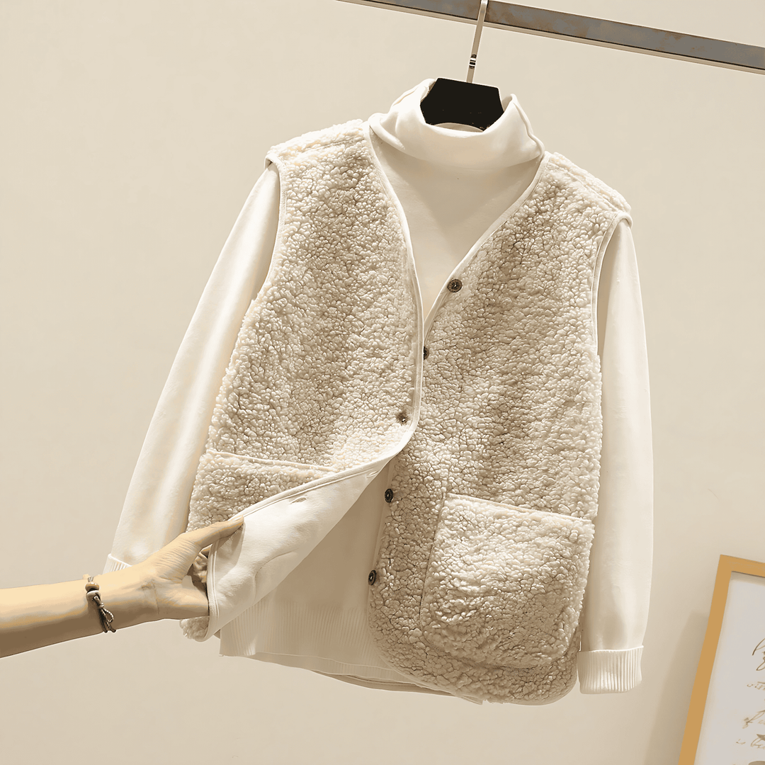 Women's Gilet | Shearling Effect & Everyday Comfort