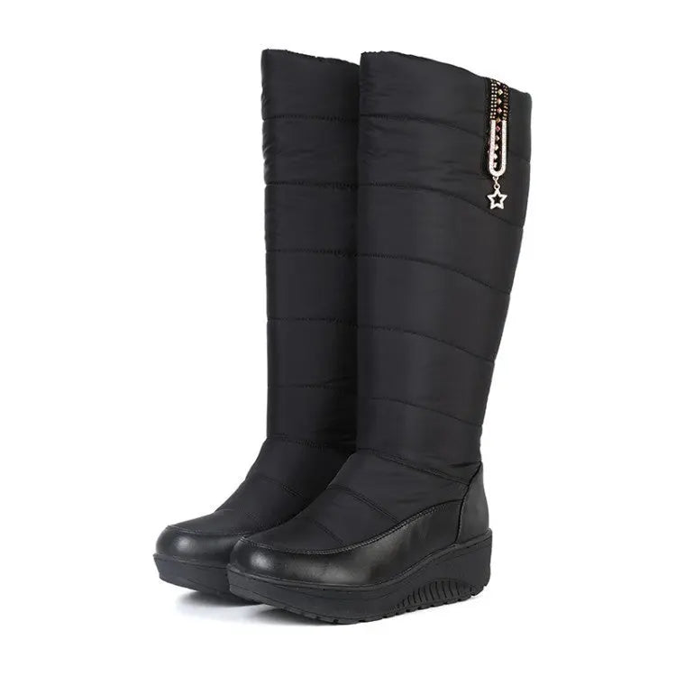 High-Top Winter Boots for Women – Warm &amp; Stylish Comfort