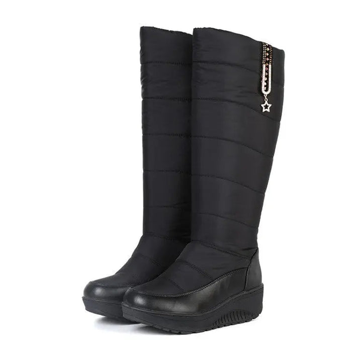 High-Top Winter Boots for Women – Warm &amp; Stylish Comfort