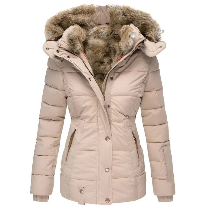 Hooded Puffer Jacket for Women – Stylish &amp; Insulating-Caliboot