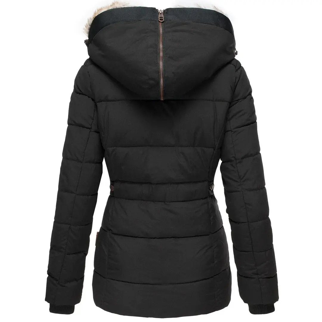 Hooded Puffer Jacket for Women – Stylish &amp; Insulating-Caliboot