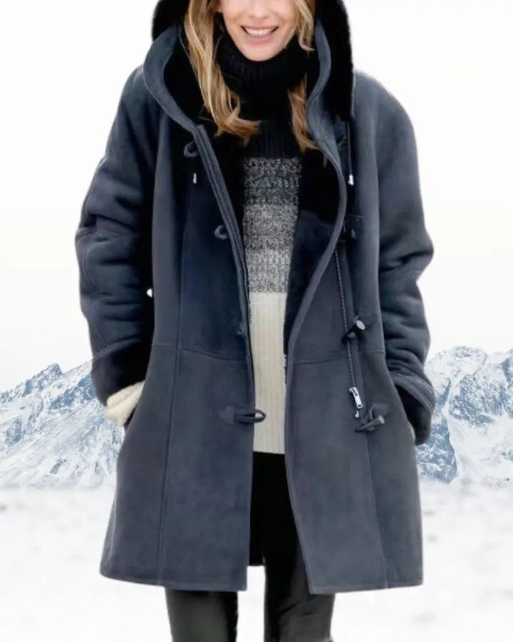 Hooded Wool Coat for Women – Stylish &amp; Warm Winter Outerwear 0