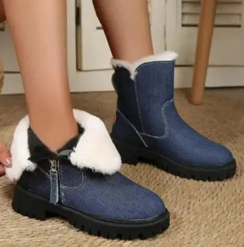 Velvet Snow Boots for Women – Cozy &amp; Stylish Winter Footwear