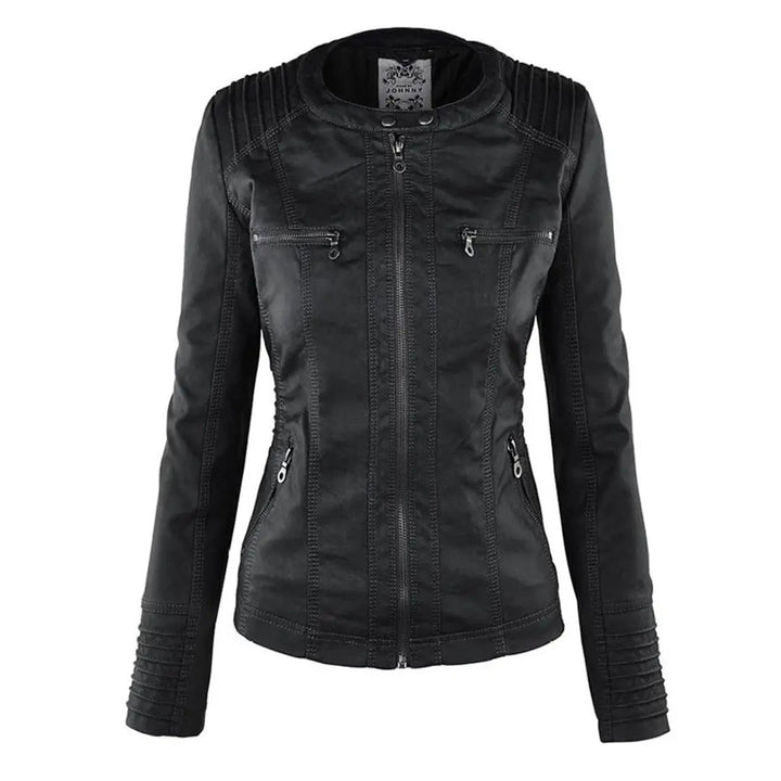 Weatherproof Leather Jacket for Women – Stylish &amp; Functional Design 4