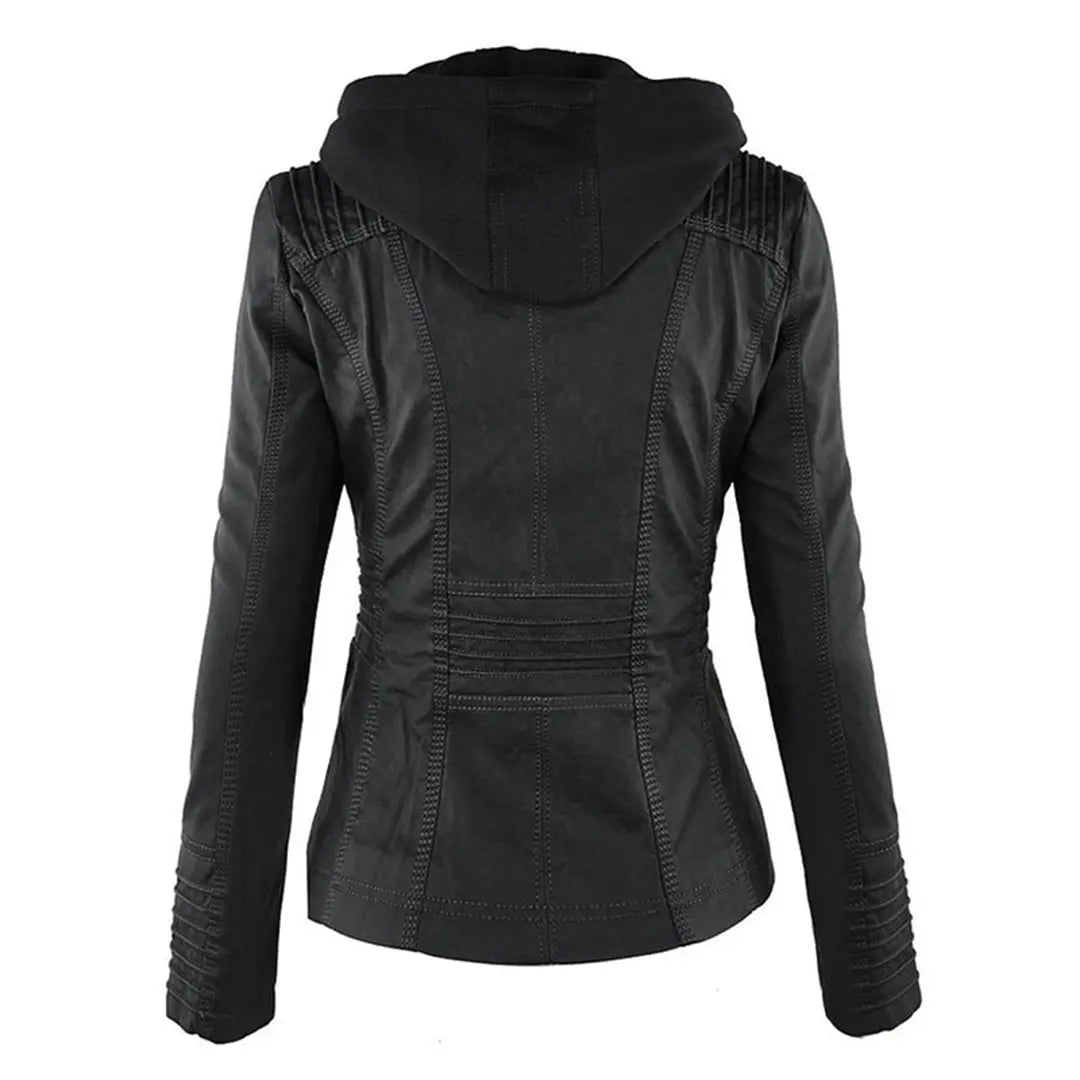 Weatherproof Leather Jacket for Women – Stylish &amp; Functional Design 5