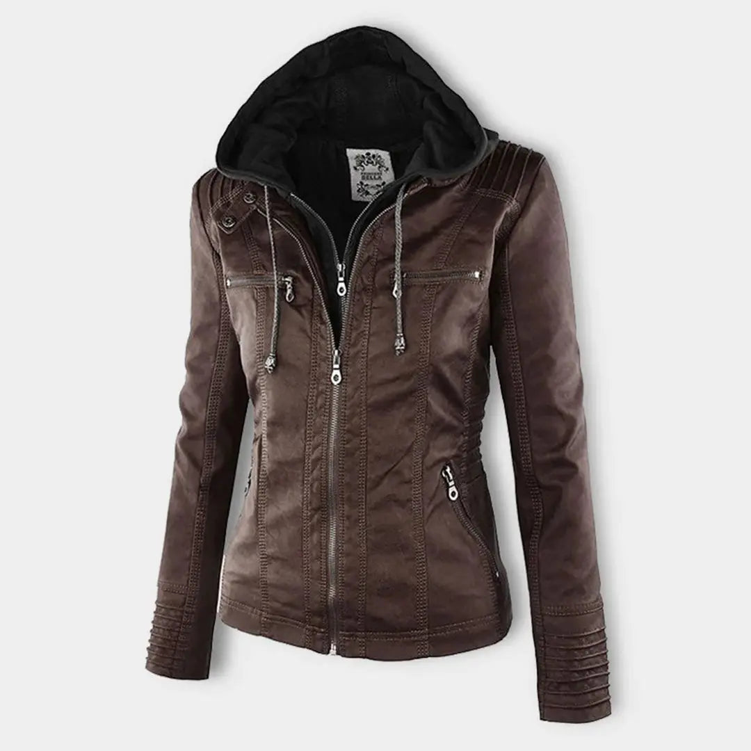 Weatherproof Leather Jacket for Women – Stylish &amp; Functional Design 6