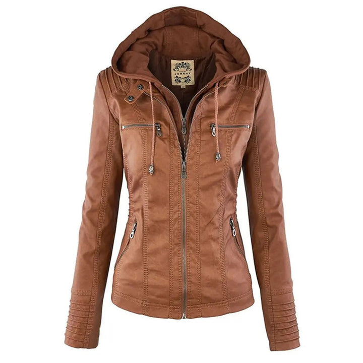 Weatherproof Leather Jacket for Women – Stylish &amp; Functional Design 0