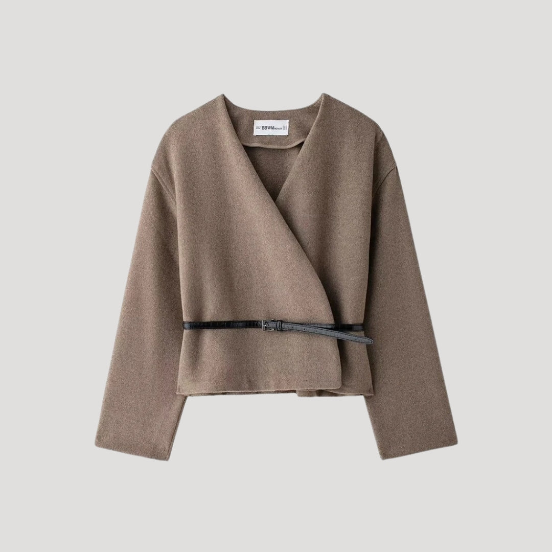 Ella | Women’s Spring Belted Wrap Jacket Top Caliboot
