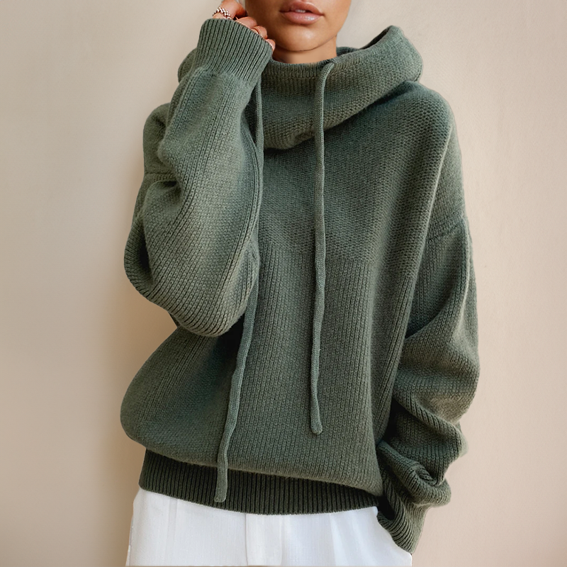 Women's Jumper | Cosy Hood & Regular Cut