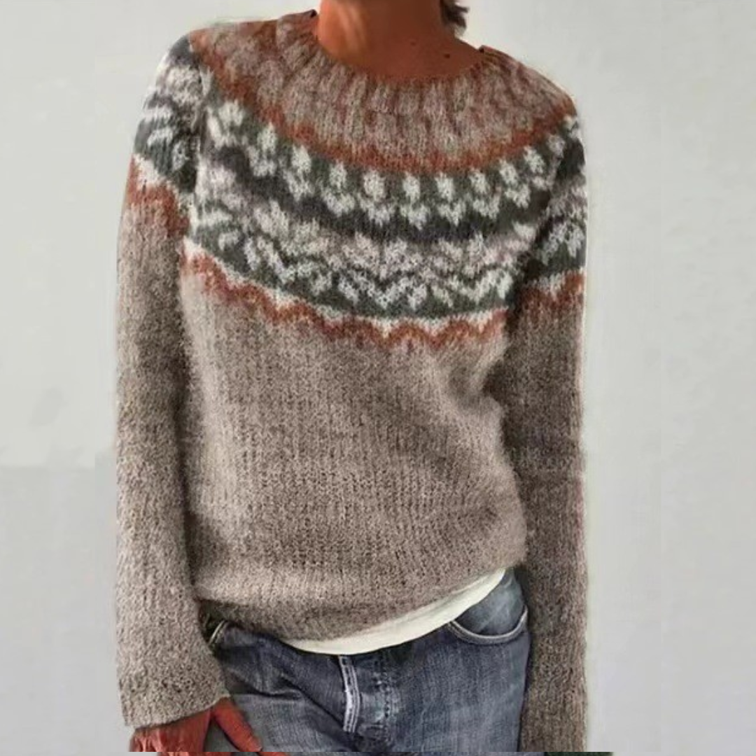 Women's Jumper | Scandinavian Pattern and Cosy Warmth