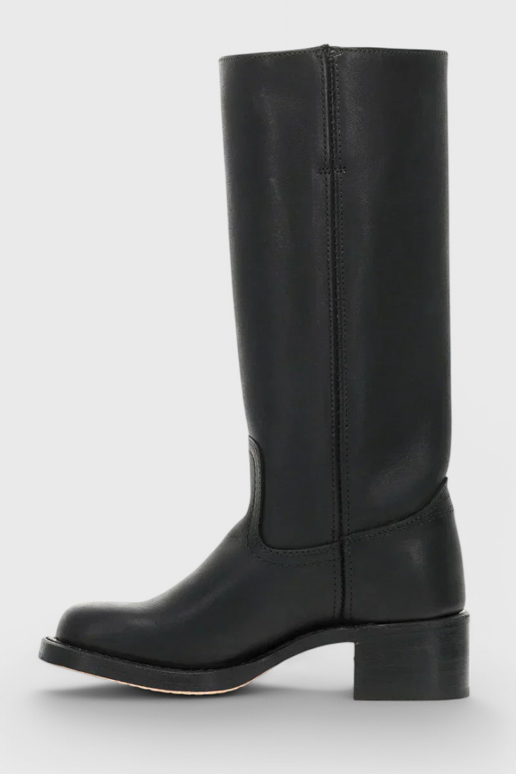 Ella | Women’s Leather Knee-High Boots with Heels Caliboot