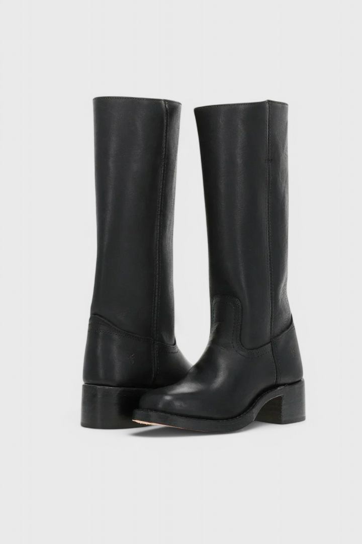 Ella | Women’s Leather Knee-High Boots with Heels Caliboot