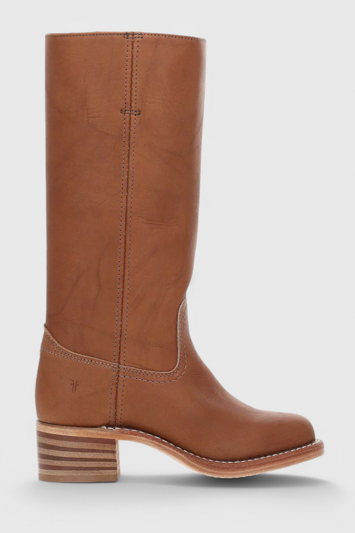 Ella | Women’s Leather Knee-High Boots with Heels Caliboot