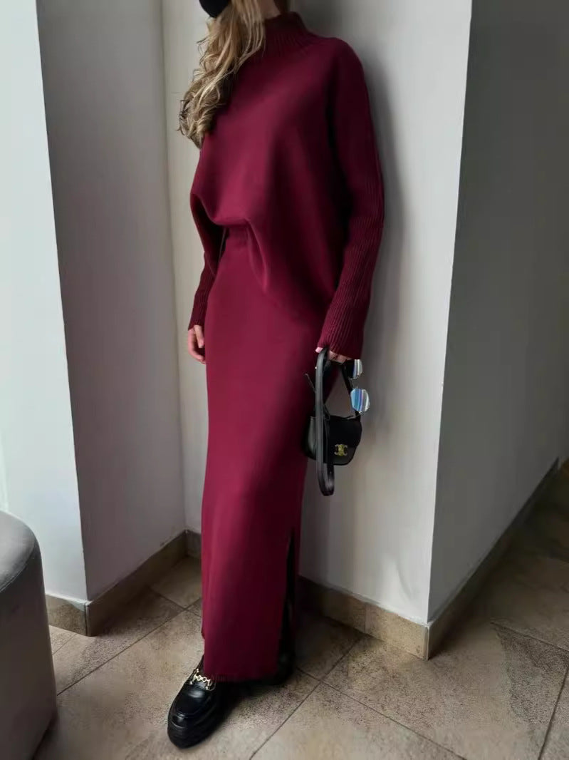 Women's Knitted Maxi Dress Relaxed Fit Soft Knit Design