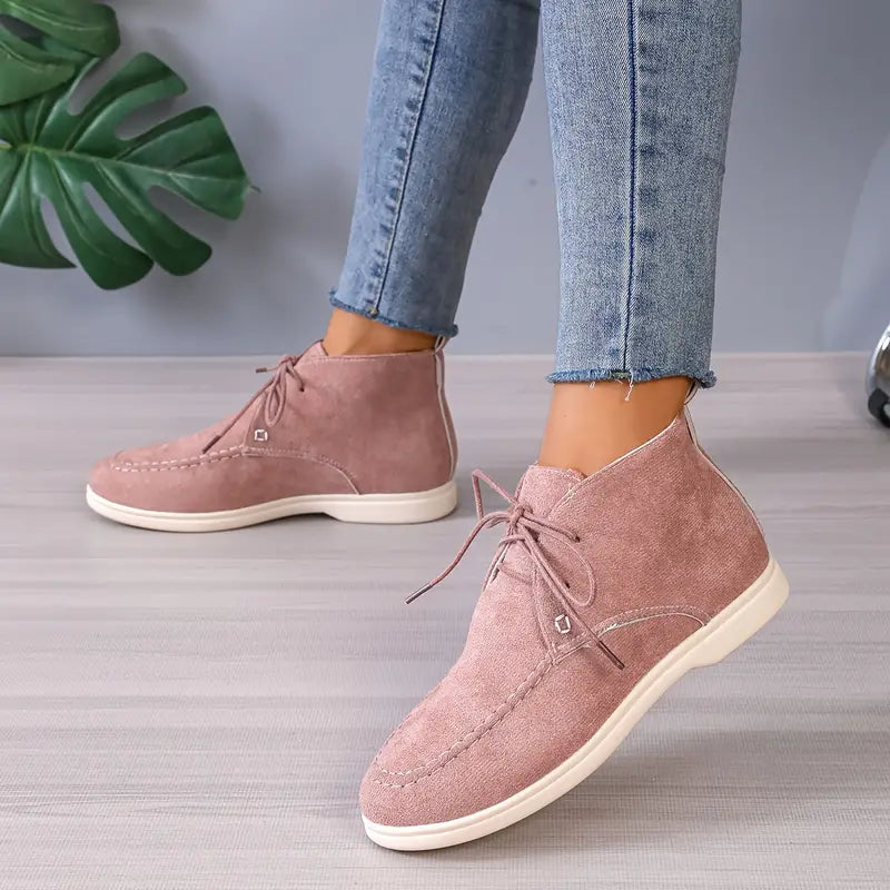 Lace-Up Short Boots for Women – Stylish &amp; Comfortable Footwear