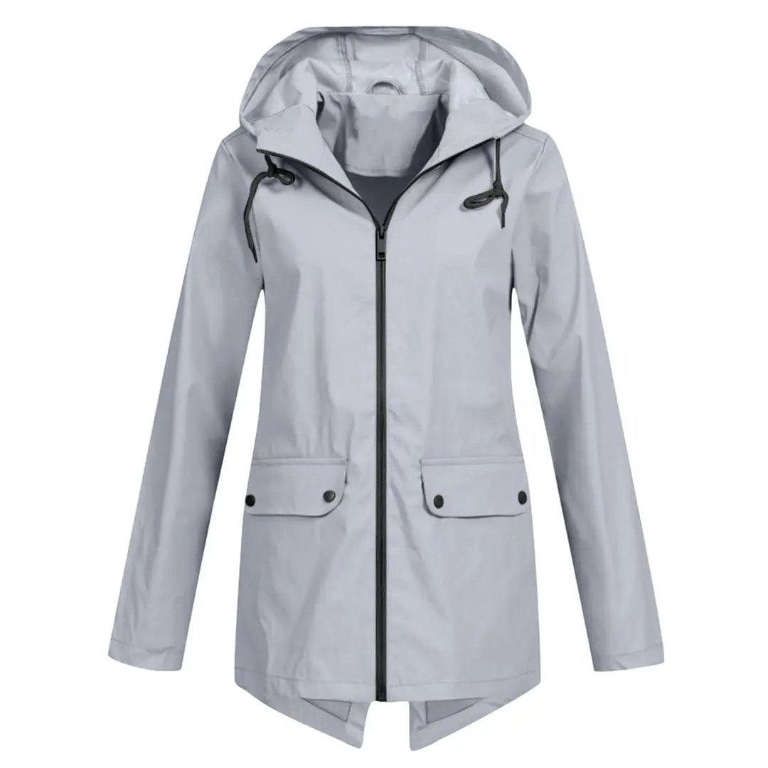 Waterproof Long Jacket for Women – Stylish &amp; Functional-Caliboot