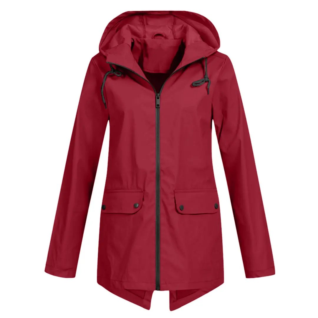 Waterproof Long Jacket for Women – Stylish &amp; Functional-Caliboot