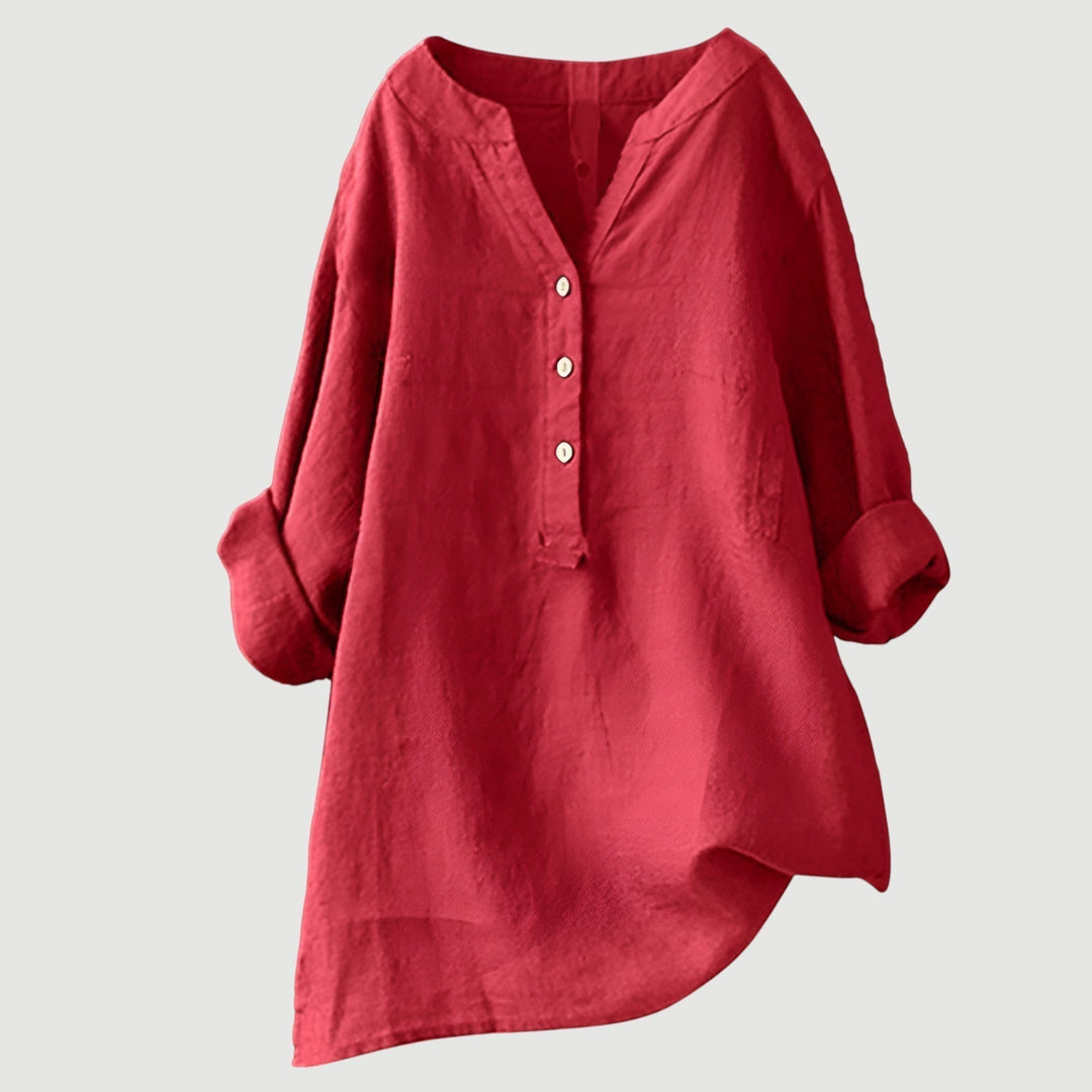Women's Long-Sleeve Top | Flared Line & Everyday Comfort