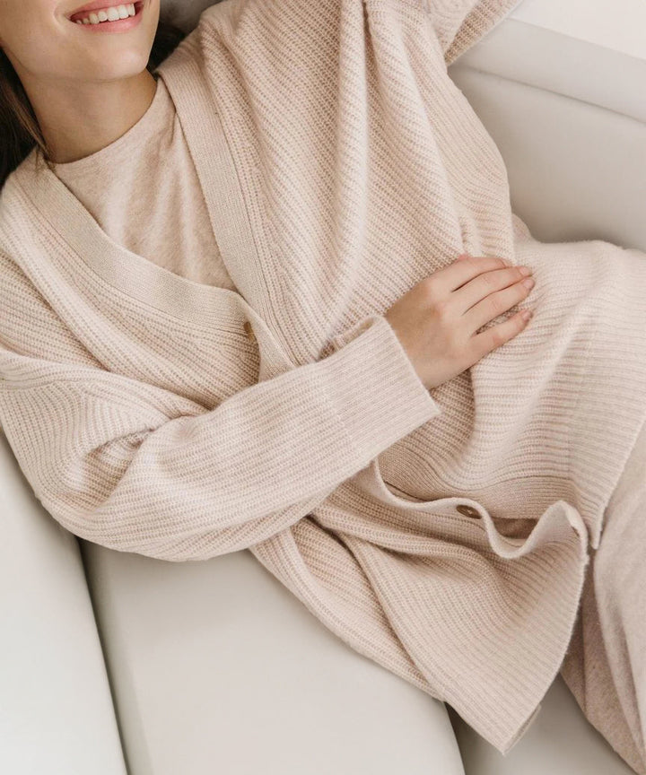 Evelyn | Women’s Winter Knit Casual Button Up  Cardigan Caliboot