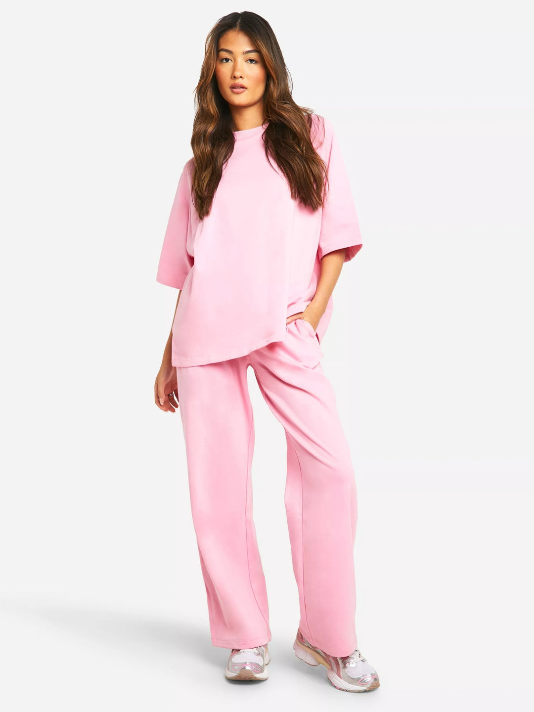 Dames Oversized Lounge Set – Losvallende Pasvorm met Comfortabel Design Wit / XS - AIDA LENA
