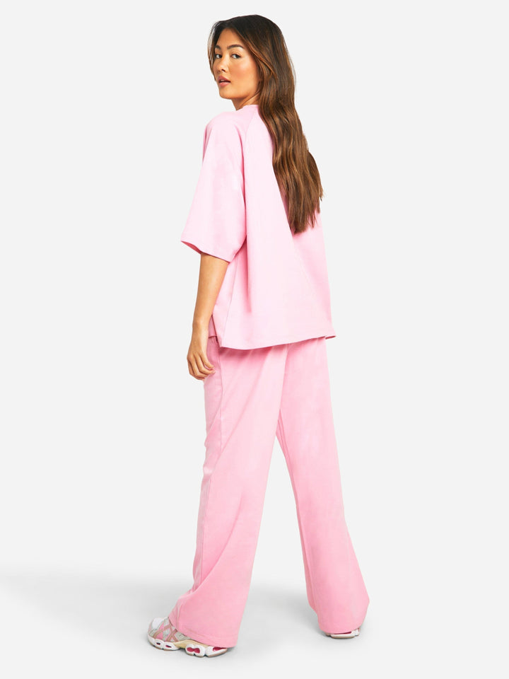 Dames Oversized Lounge Set – Losvallende Pasvorm met Comfortabel Design Wit / XS - AIDA LENA
