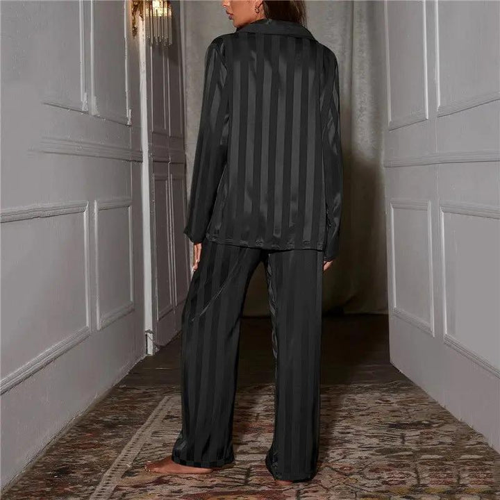 Classic Striped Pajama Set for Women – Comfortable &amp; Stylish Sleepwear-Caliboot