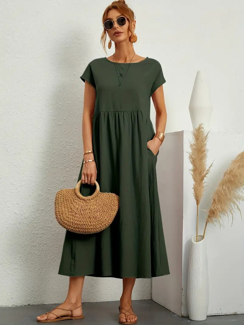 Women's Pocket Dress | Practical Pockets & Fluid Fit