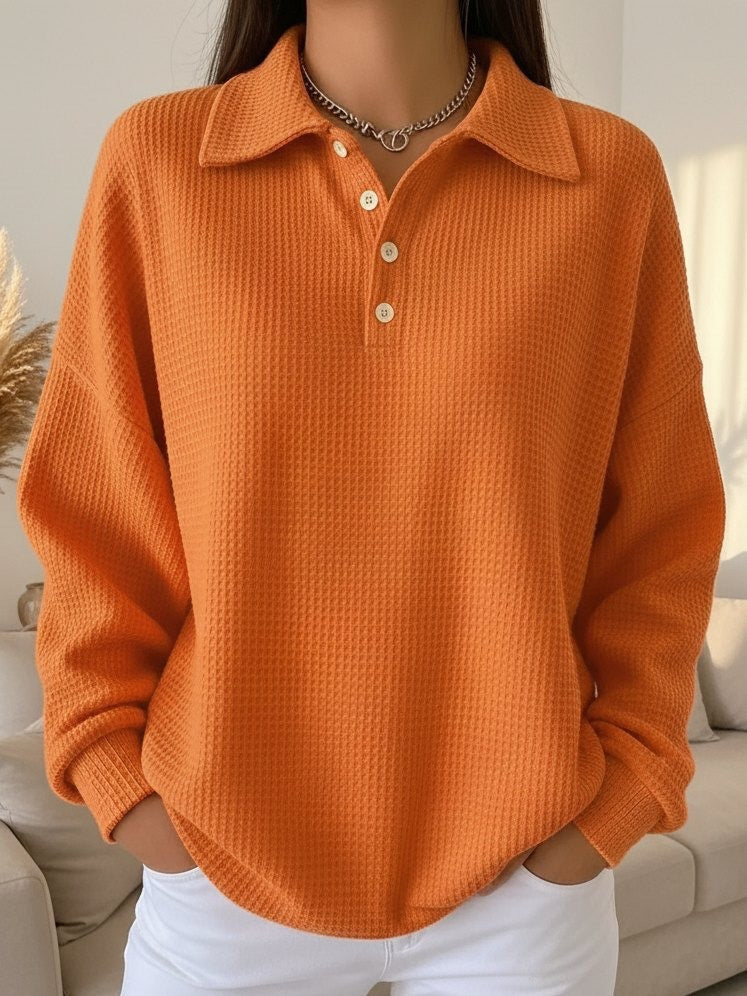 Women's Polo Jumper | Classic Collar & Stretch Fit 1