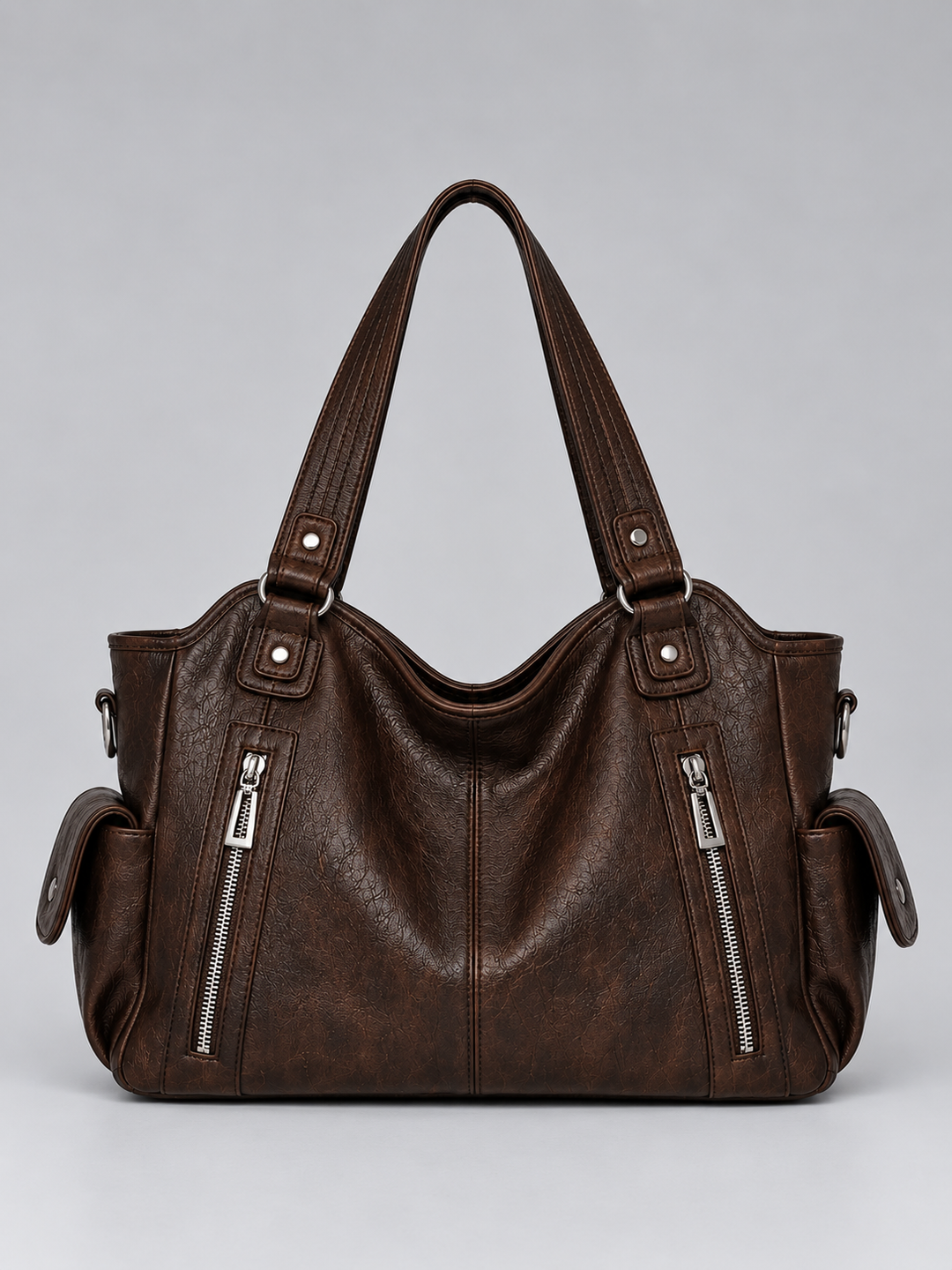 Women's Shoulder Bag | Multiple Pockets & Vintage Style